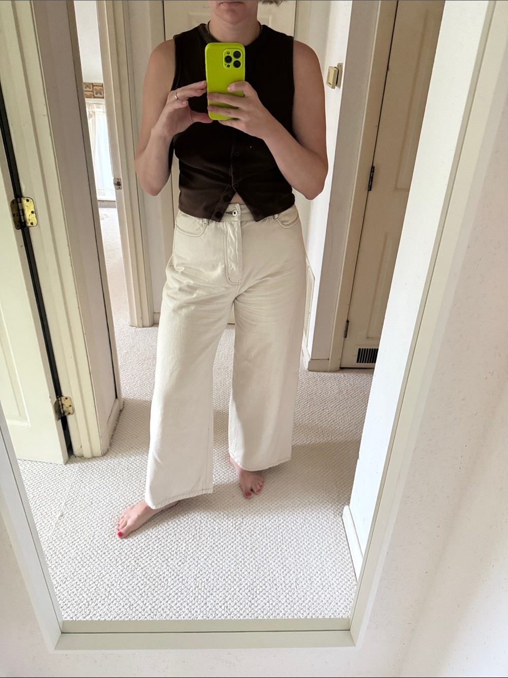 Kowtow Wide Leg Jeans - Ecru